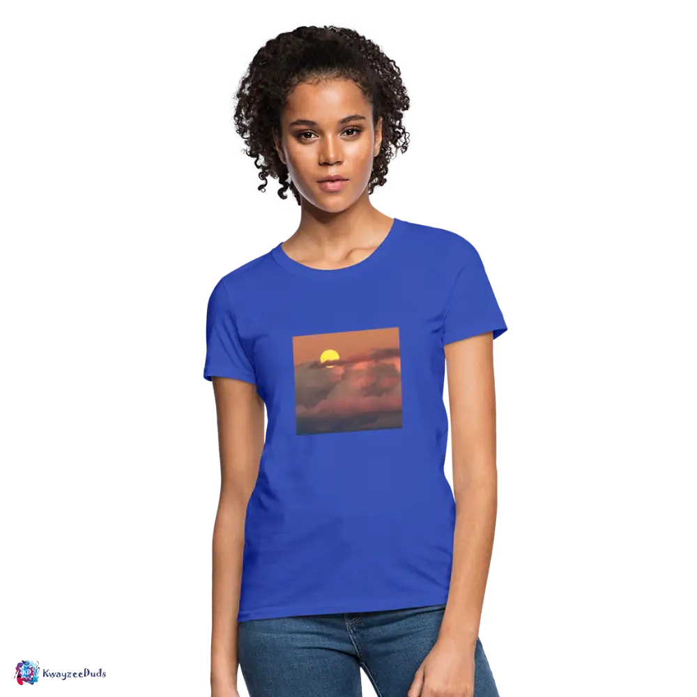 Sunset Women's T-Shirt - royal blue