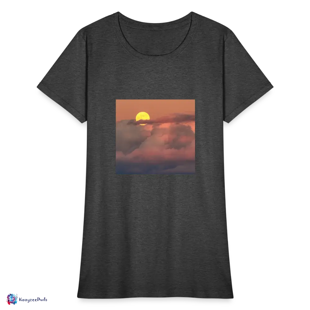 Sunset Women's T-Shirt - heather black