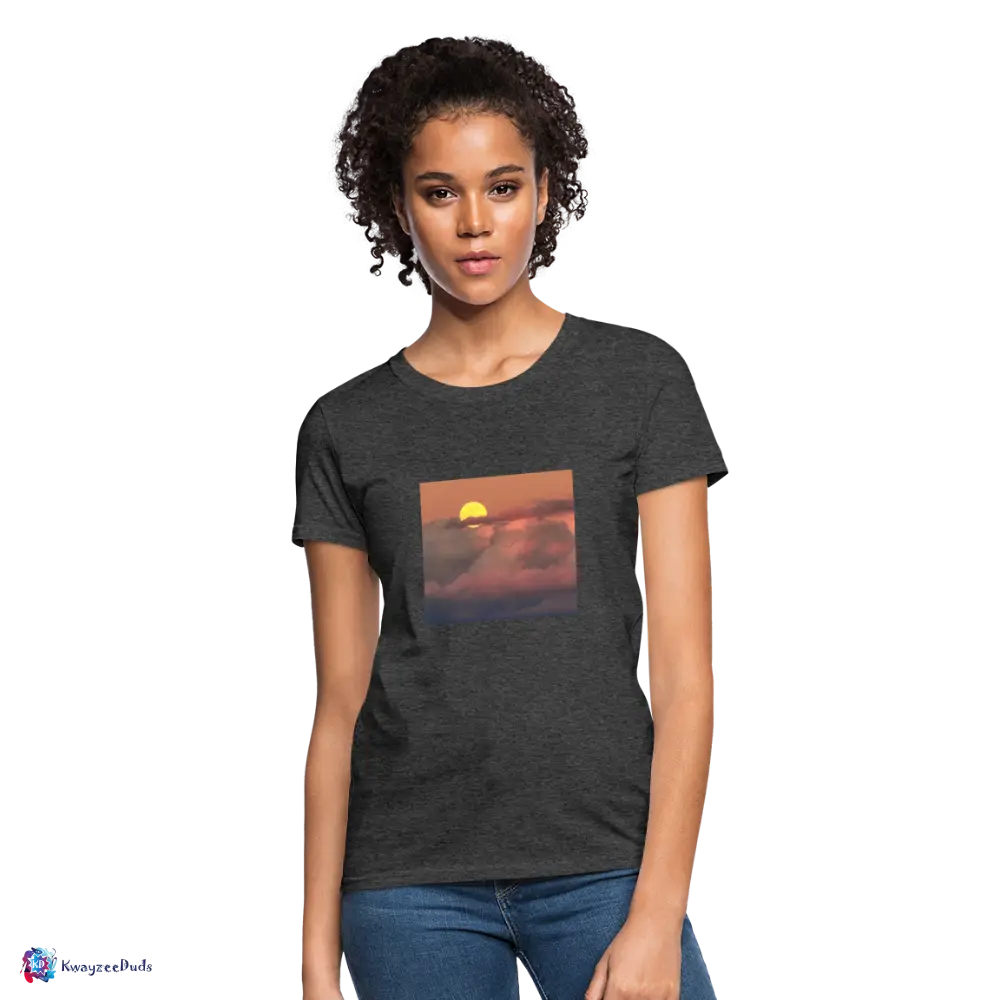 Sunset Women's T-Shirt - heather black