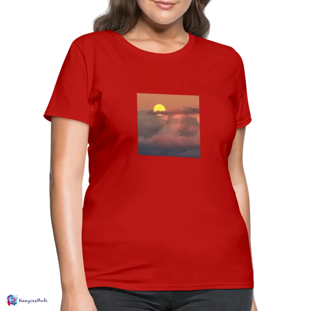 Sunset Women's T-Shirt - red