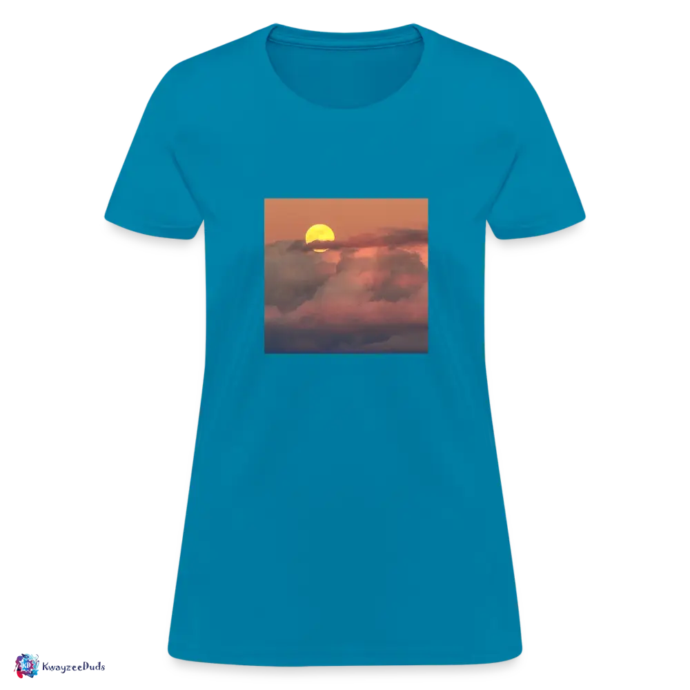 Sunset Women's T-Shirt - turquoise