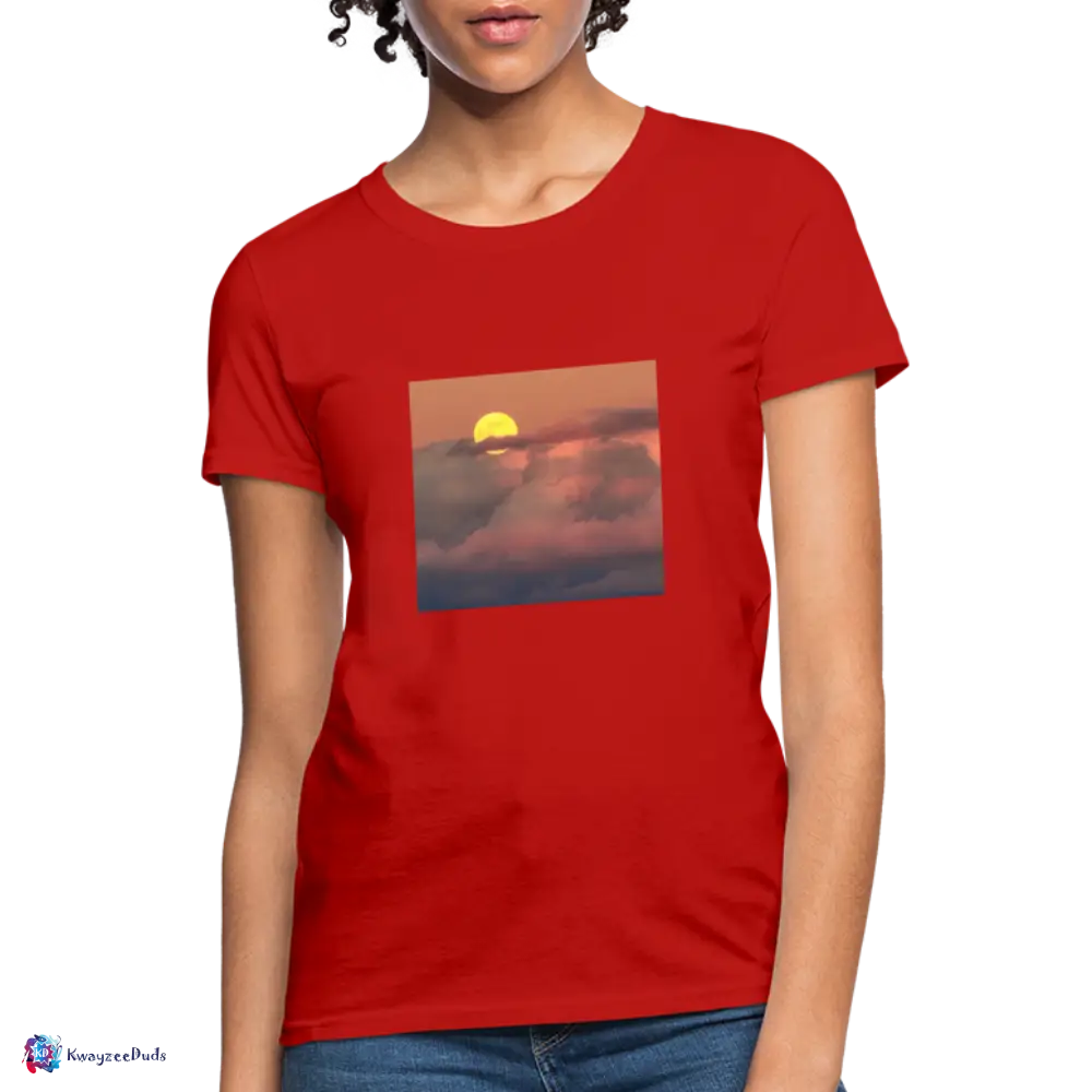 Sunset Women's T-Shirt - red