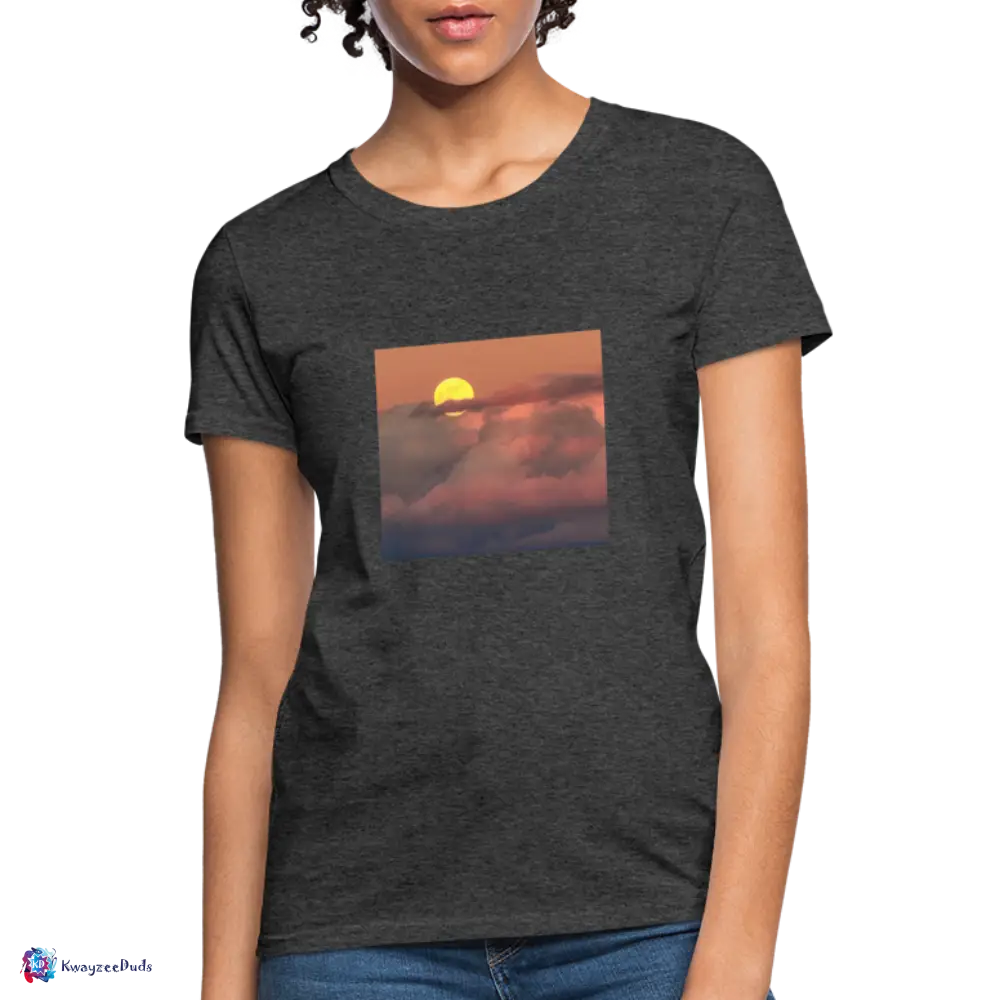 Sunset Women's T-Shirt - heather black