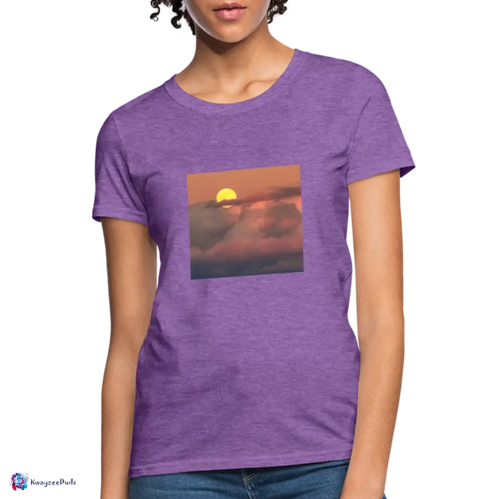 Sunset Women's T-Shirt - purple heather