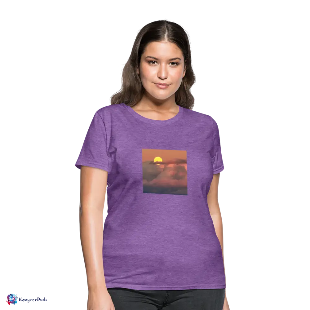 Sunset Women's T-Shirt - purple heather