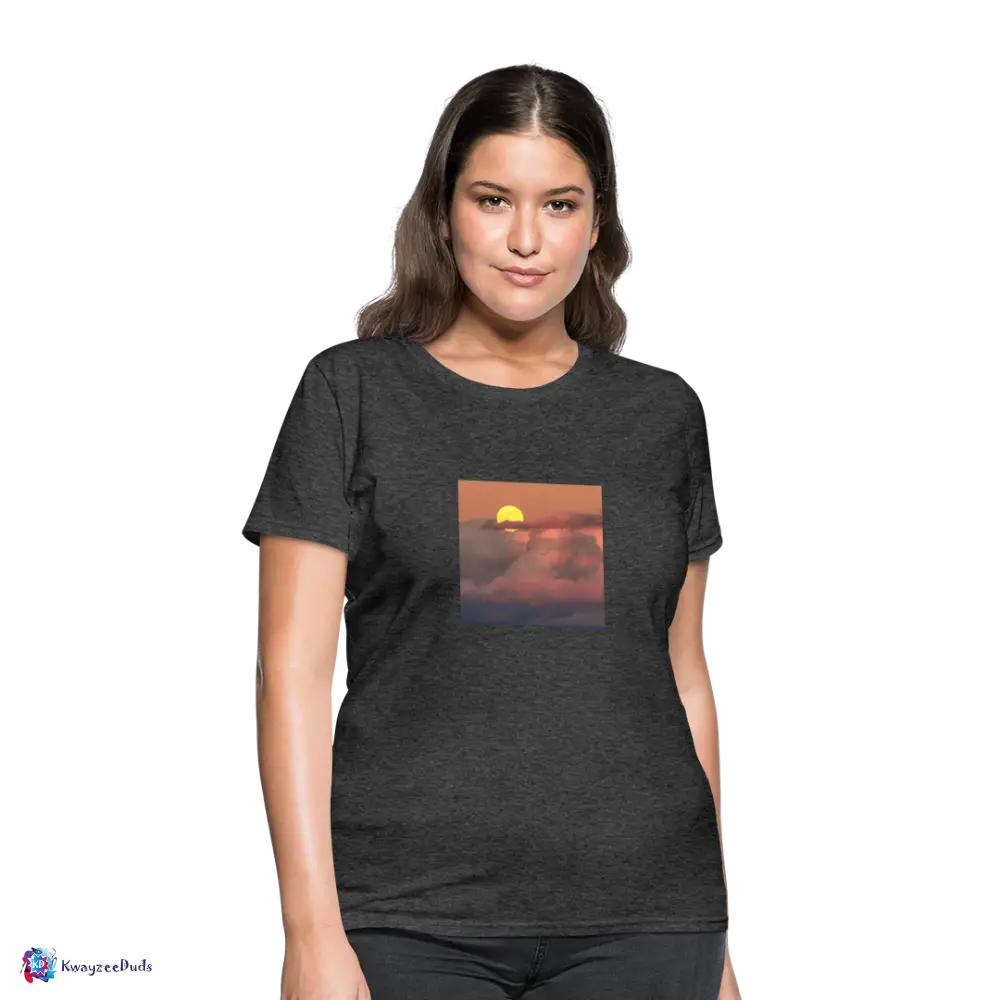 Sunset Women's T-Shirt - heather black