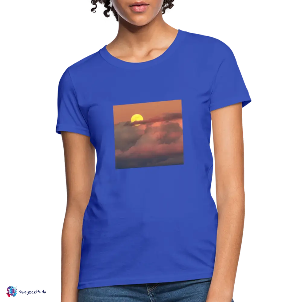 Sunset Women's T-Shirt - royal blue