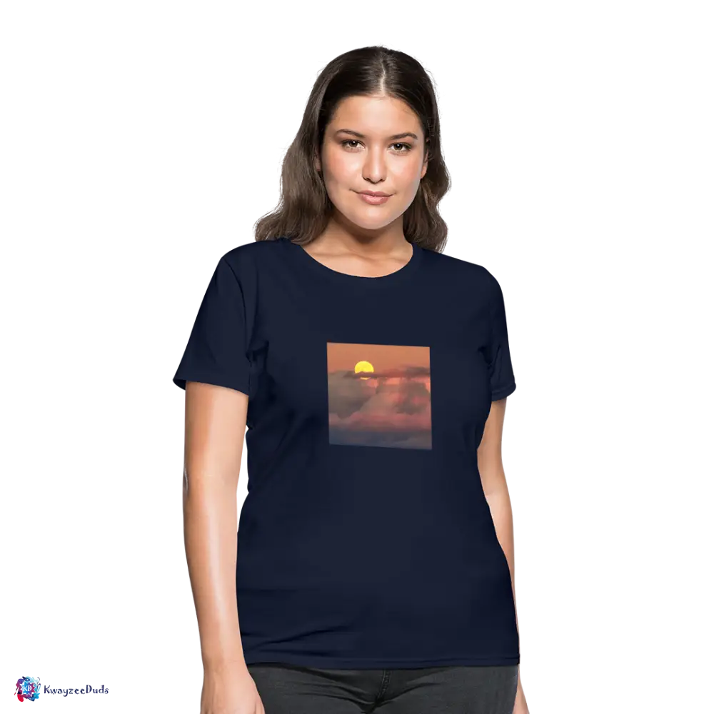 Sunset Women's T-Shirt - navy