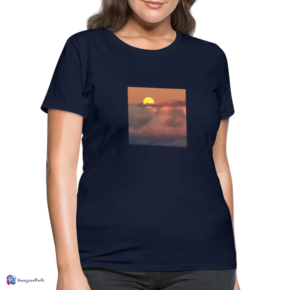 Sunset Women's T-Shirt - navy