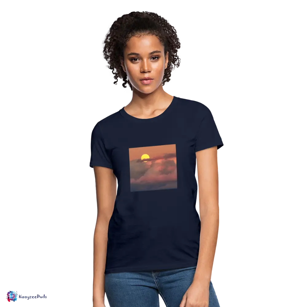 Sunset Women's T-Shirt - navy