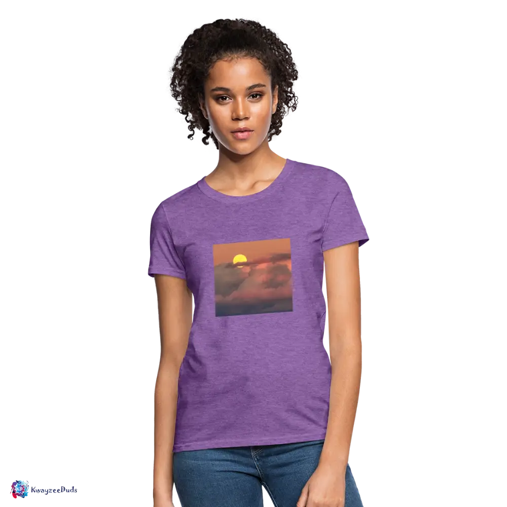 Sunset Women's T-Shirt - purple heather