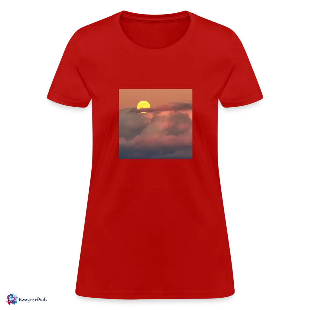 Sunset Women's T-Shirt - red