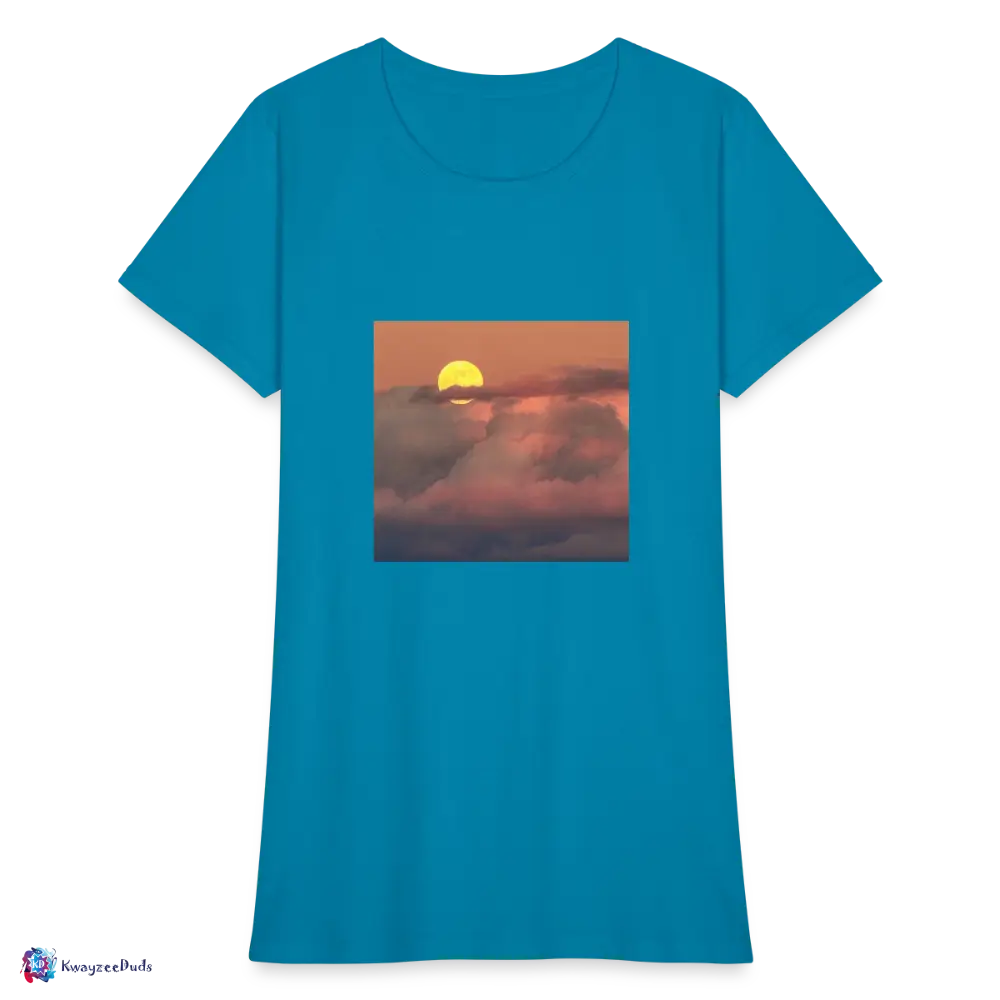 Sunset Women's T-Shirt - turquoise