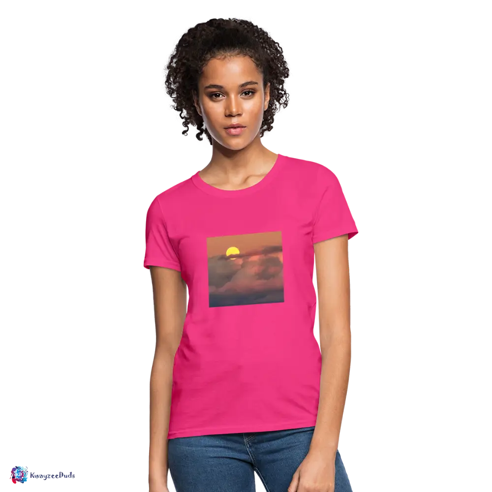 Sunset Women's T-Shirt - fuchsia