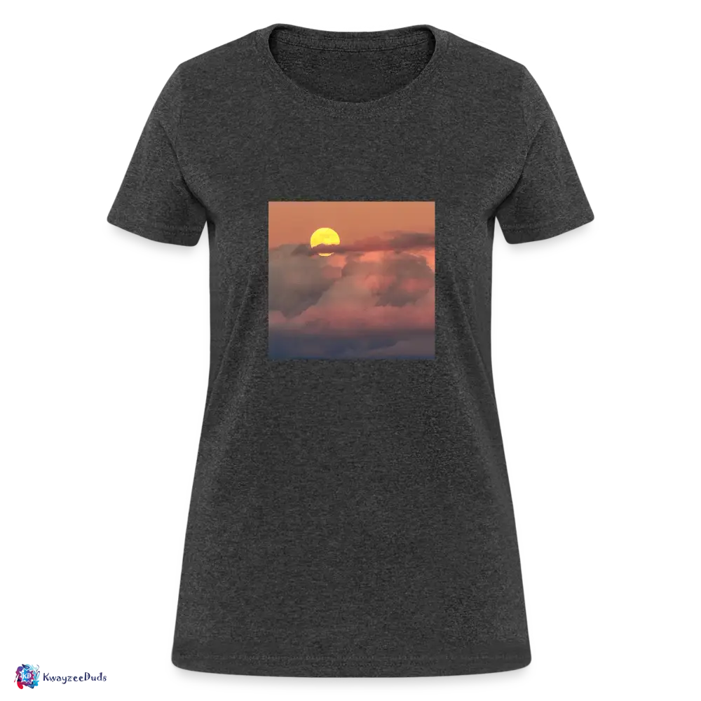 Sunset Women's T-Shirt - heather black