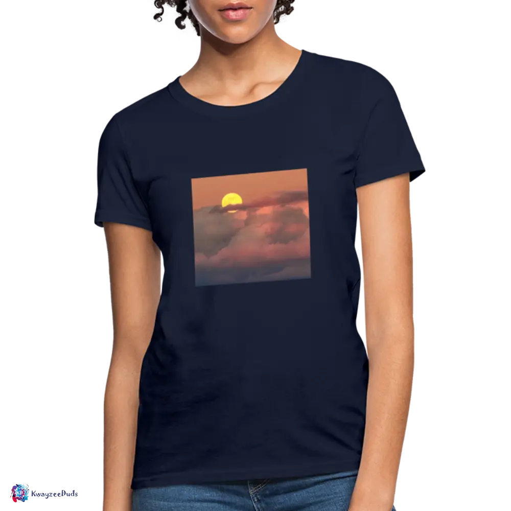 Sunset Women's T-Shirt - navy