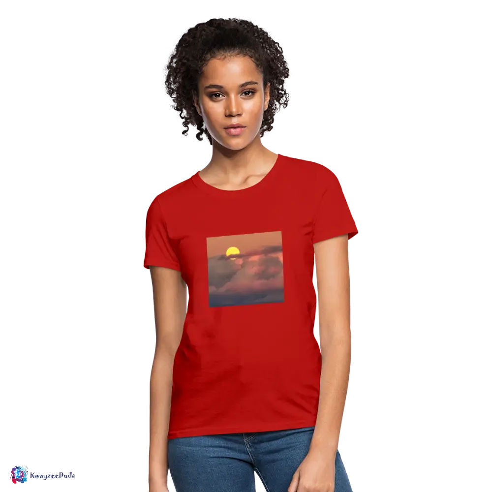 Sunset Women's T-Shirt - red