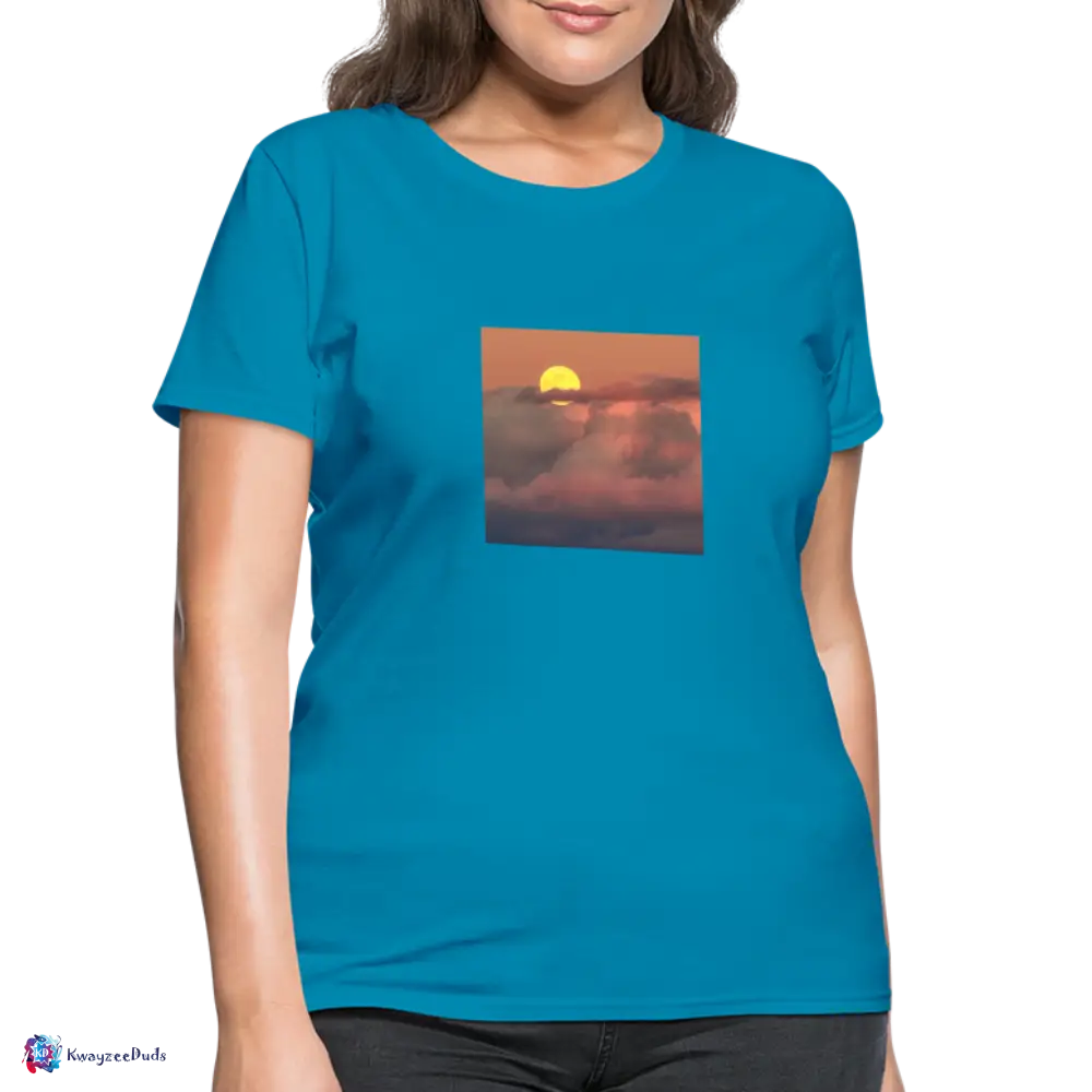 Sunset Women's T-Shirt - turquoise
