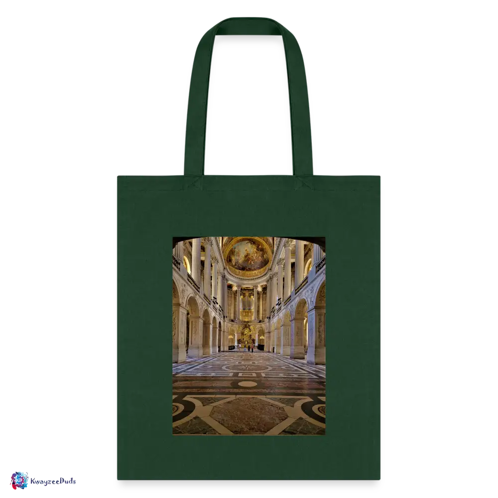 Hall Print Tote Bag - forest green