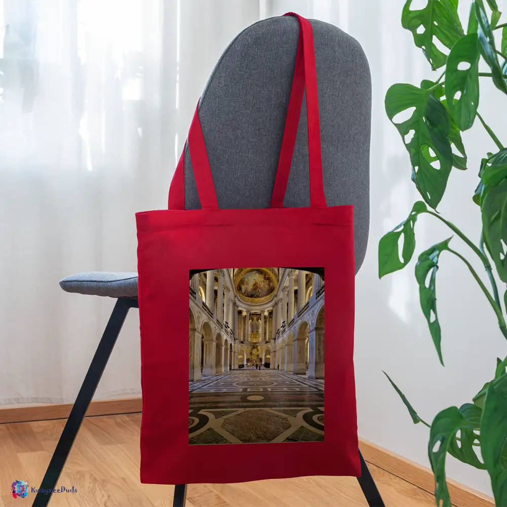 Hall Print Tote Bag - red