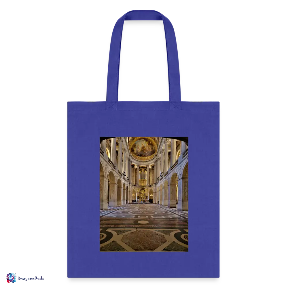 Hall Print Tote Bag - royal blue