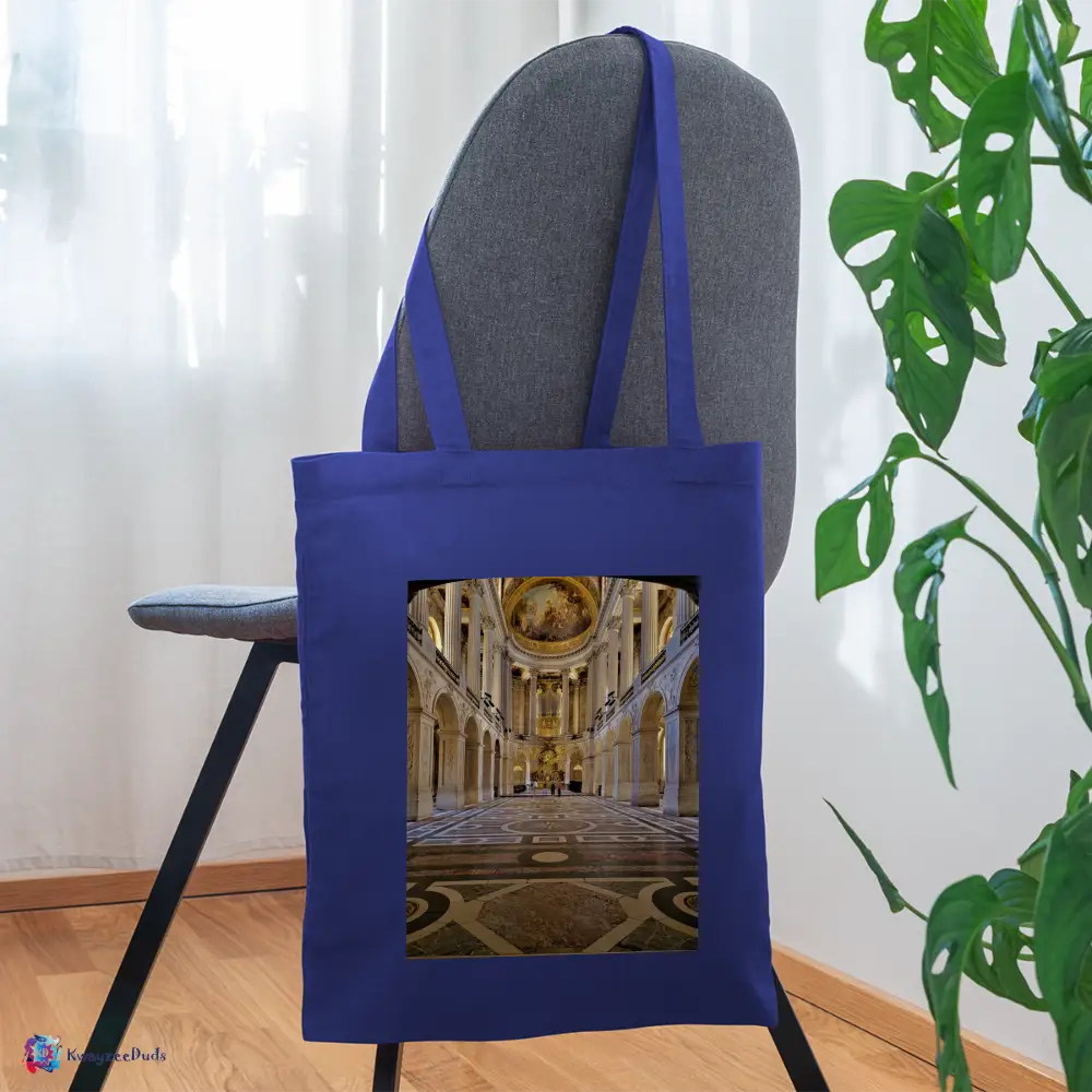 Hall Print Tote Bag - royal blue
