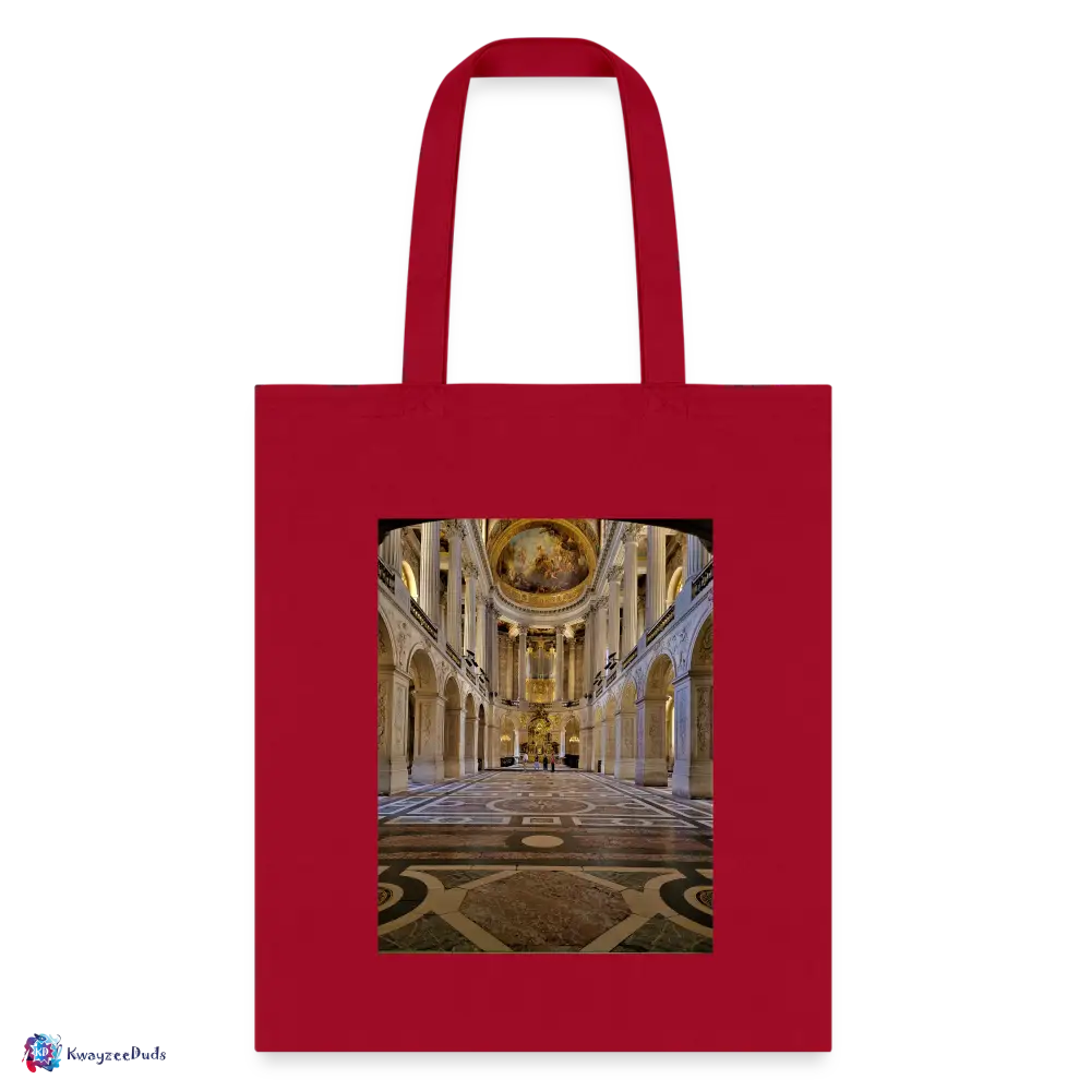 Hall Print Tote Bag - red