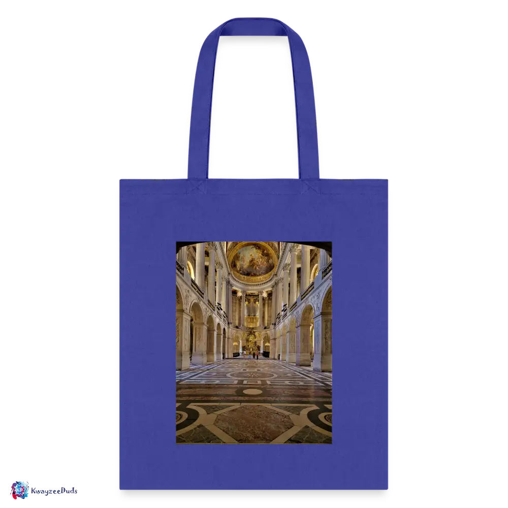 Hall Print Tote Bag - royal blue