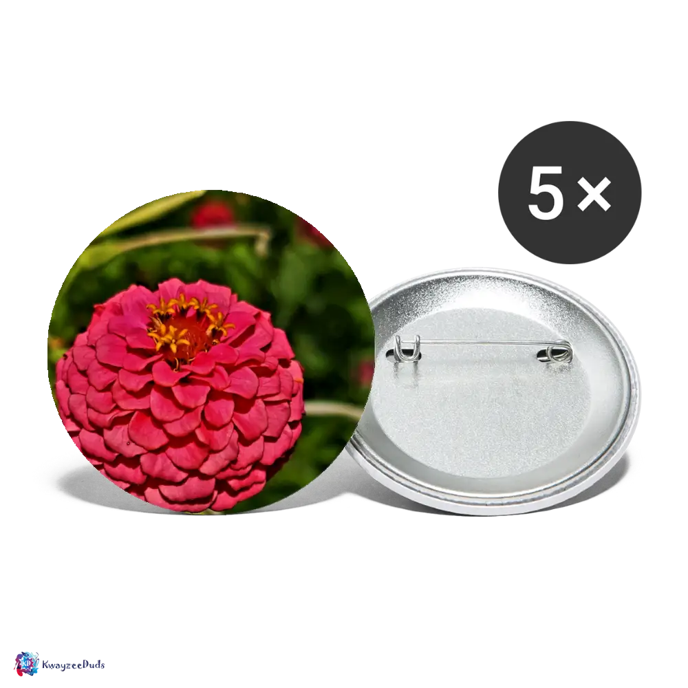 Buttons small 1'' (5-pack) - white