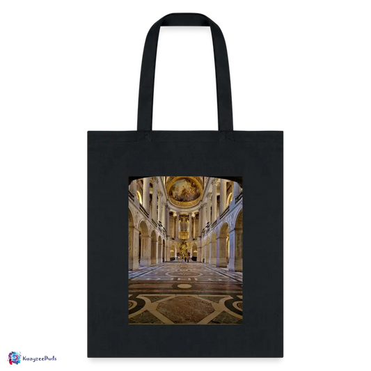 Hall Print Tote Bag - black